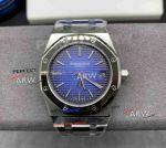 Swiss Replica ZF Audemars Piguet Royal Oak Extra-Thin Titanium Case Smoked Blue Face Watch